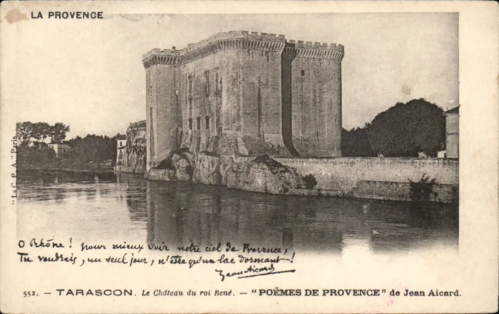 Tarascon — O Castelo do Rei René — "Poemas da Provença" de Jean Aicard - Frente