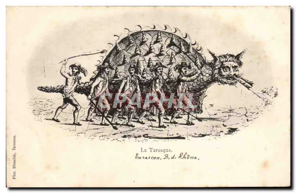 A Tarasque — Tarascon, B.d. Rhône — Plot Blanchin - Frente