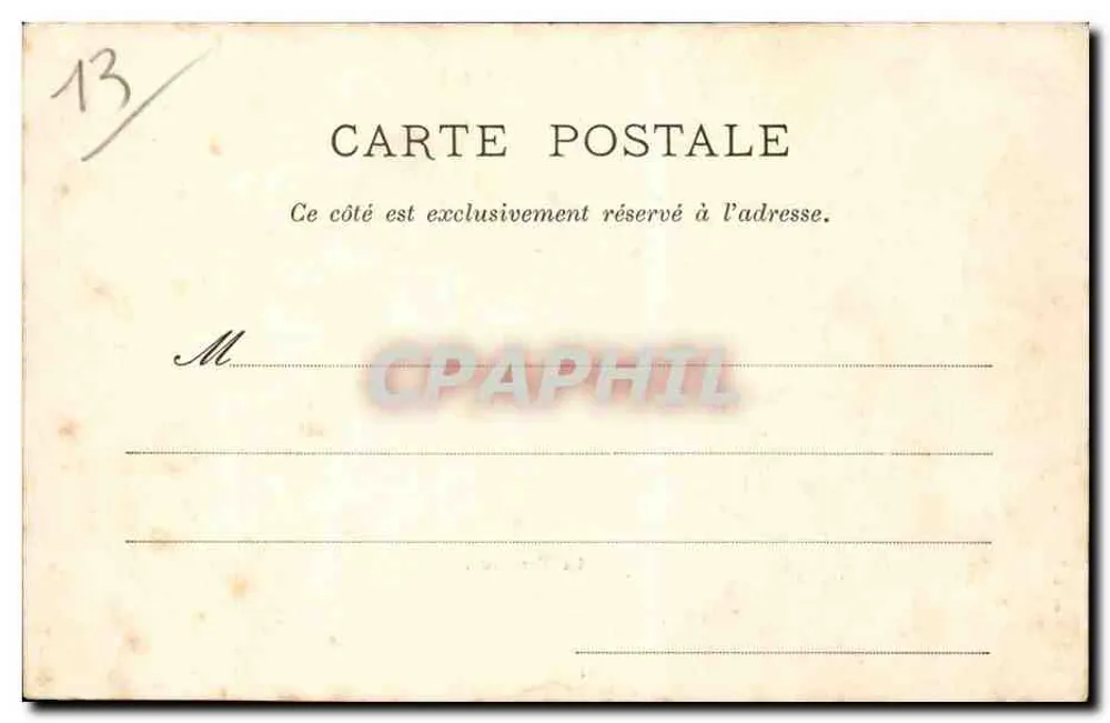 A Tarasque — Tarascon, B.d. Rhône — Plot Blanchin - Verso