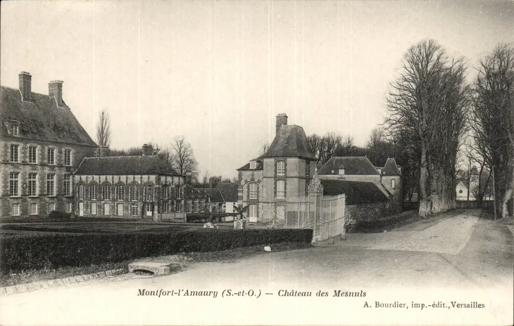 Montfort-l'Amaury (S.-et-O.) — Schloss Mesnuls — A. Bourdier, Verlag, Versailles - Vorderseite