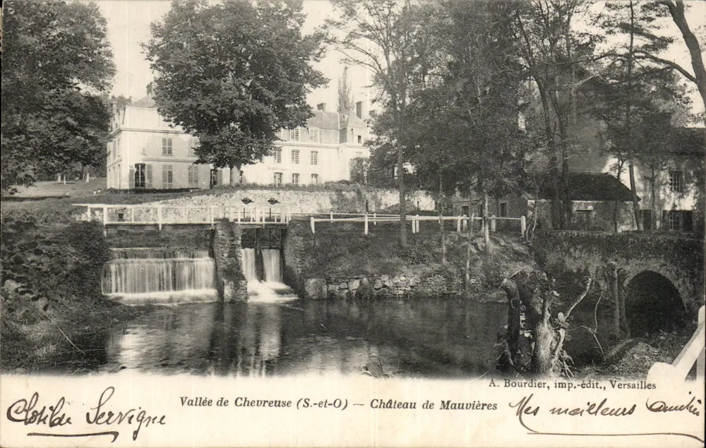 Vale de Chevreuse (S.-e-O) — Castelo de Mauvières — A. Bourdier, imp.-edit., Versailles - Frente