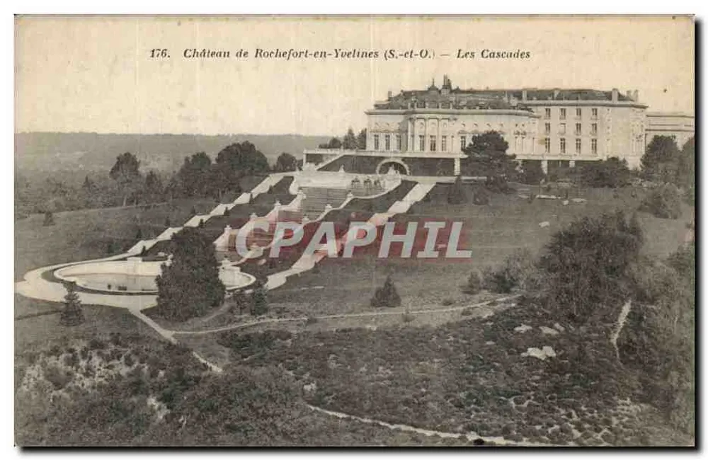 Schloss Rochefort-en-Yvelines (S.-et-O.) — Die Cascaden — Librairie Nouvelle, Rambouillet - Vorderseite
