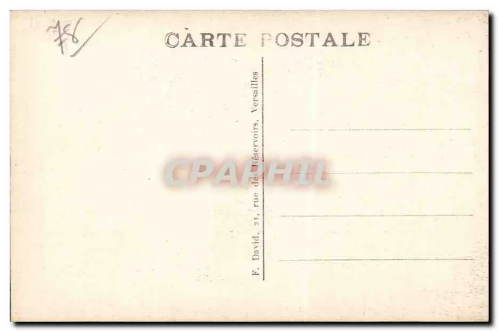 Abtei Port-Royal des Champs — Innenansicht der Kapelle — F. David, Versailles - Rückseite