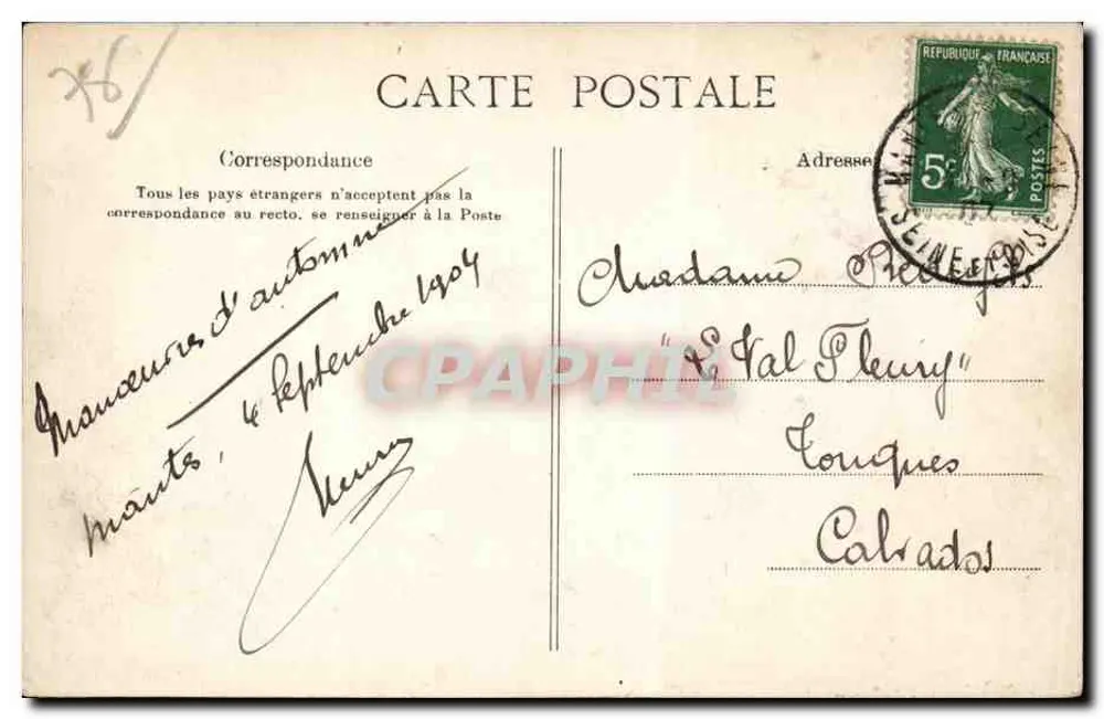 MANTES-LA-VILLE — Auf der Vaucouleurs — Ancelin, Mantes - Rückseite