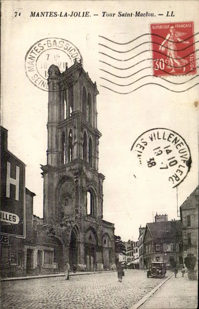 Mantes-la-Jolie — Tour Saint-Maclou — LL - Vorderseite