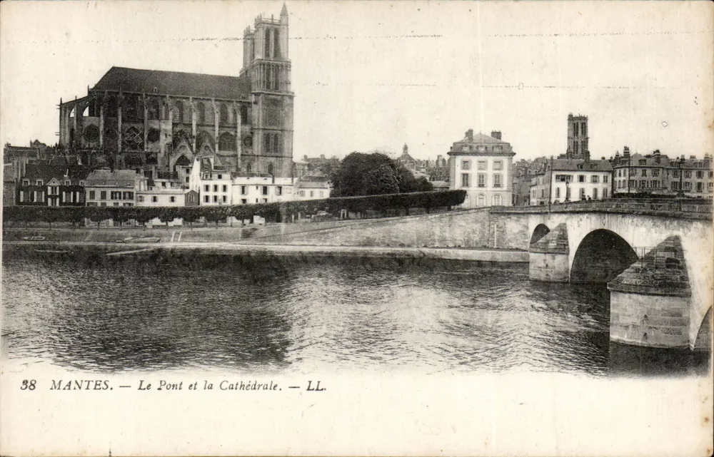 Mantes - O Ponte e a Catedral — LL. - Frente