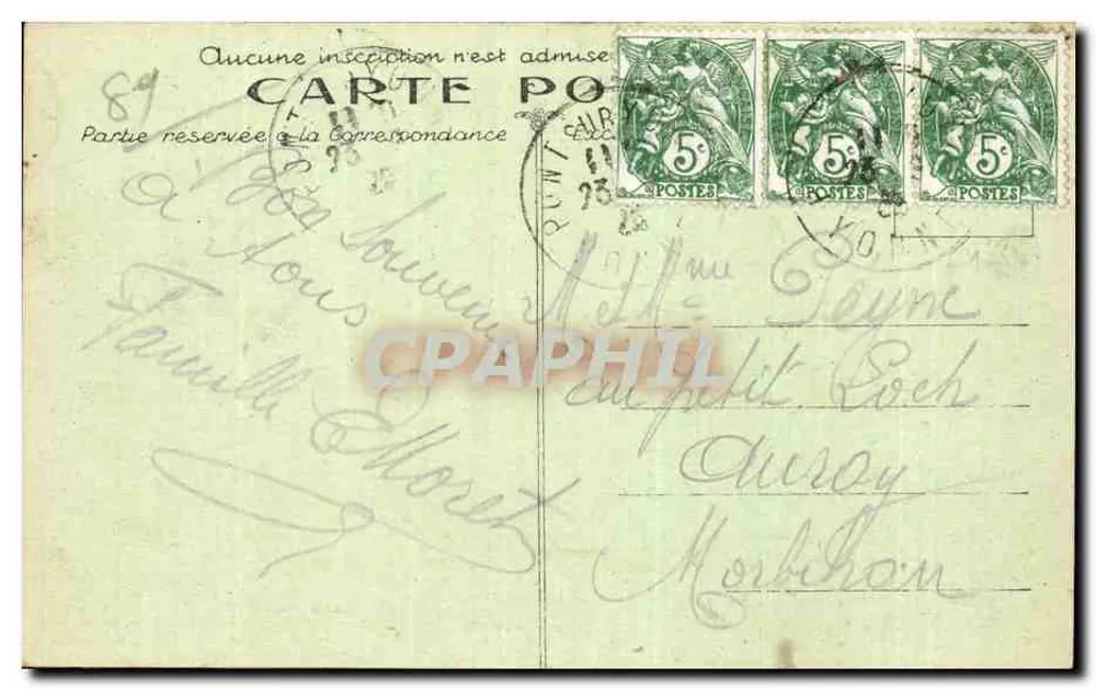 Sens (Yonne) — Die Yonne, die nördliche Spitze der Insel und der Mont Saint-Martin — Sammlung J. D. Sens - Rückseite