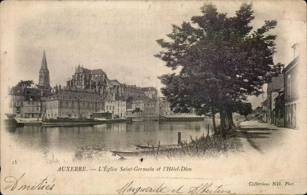Auxerre — Kirche Saint-Germain und Hôtel-Dieu — Collections N.D. Phot. - Vorderseite