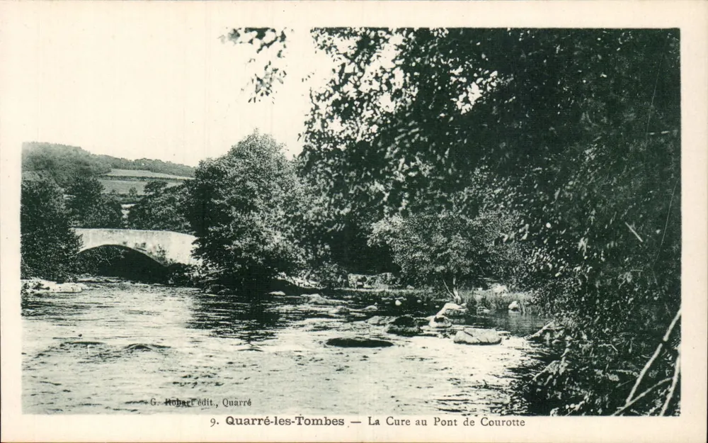 Quarré-les-Tombes — Die Cure am Courotte-Brücke — G. Rohar édit., Quarré - Vorderseite