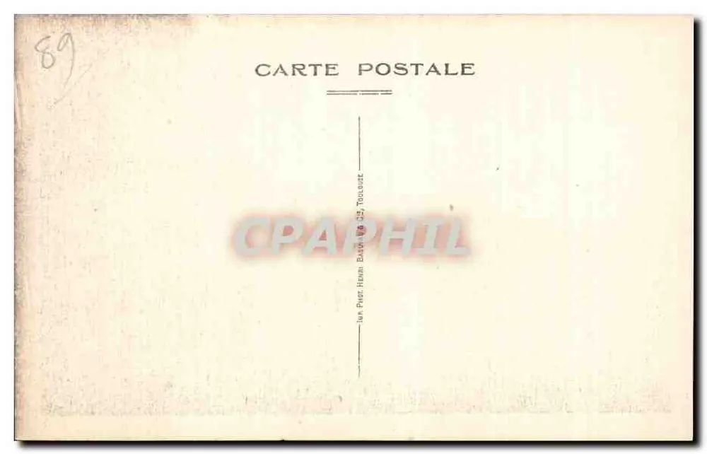 Quarré-les-Tombes — Ansicht vom Gravière — Verlag: H. Phot. Henri Baum, 35, Toulouse - Rückseite