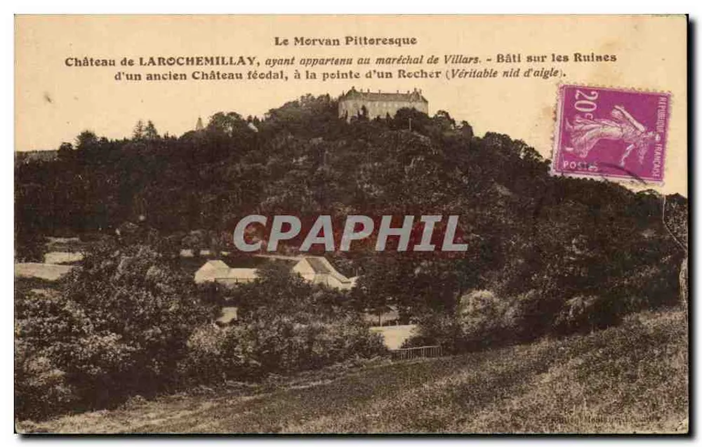 Castelo de Larochemillay — O Morvan Pittoresco — editor não visível - Frente