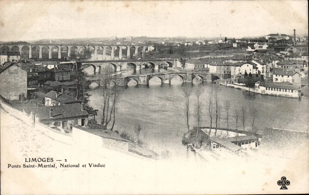 Limoges — Brücken Saint-Martial, National und Viaduc — C&C - Vorderseite