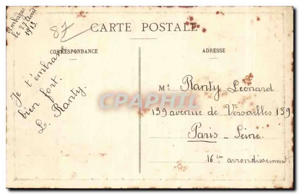 Die Vienne durch die Tannen — In Limousin — Ausgabe des « Courrier du Centre », Limoges, n° 389 - Rückseite