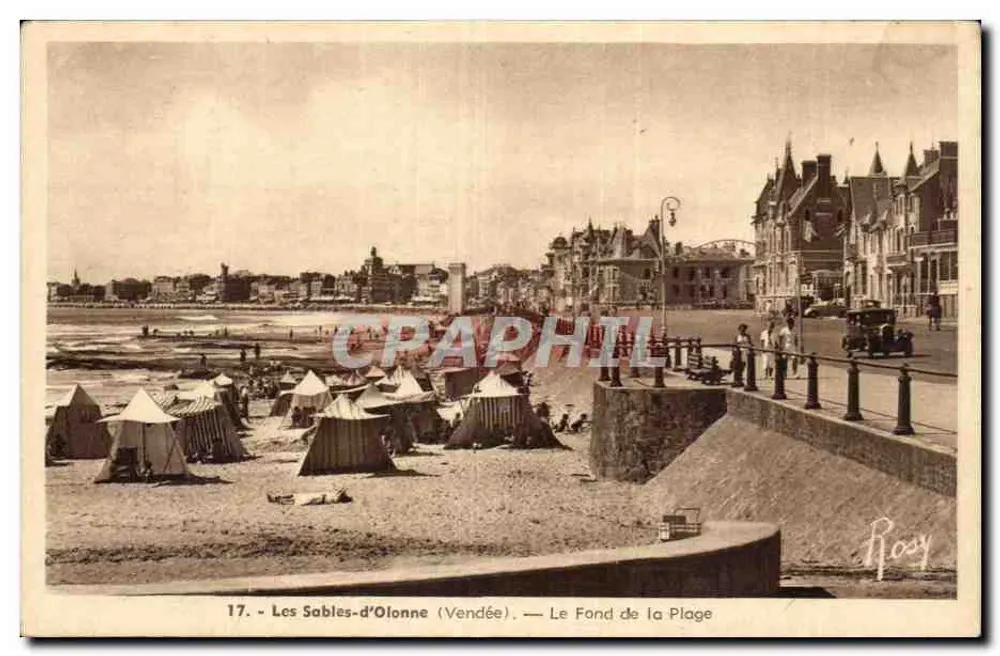 Les Sables-d'Olonne (Vendée) — Fundo da Praia — Roay - Frente