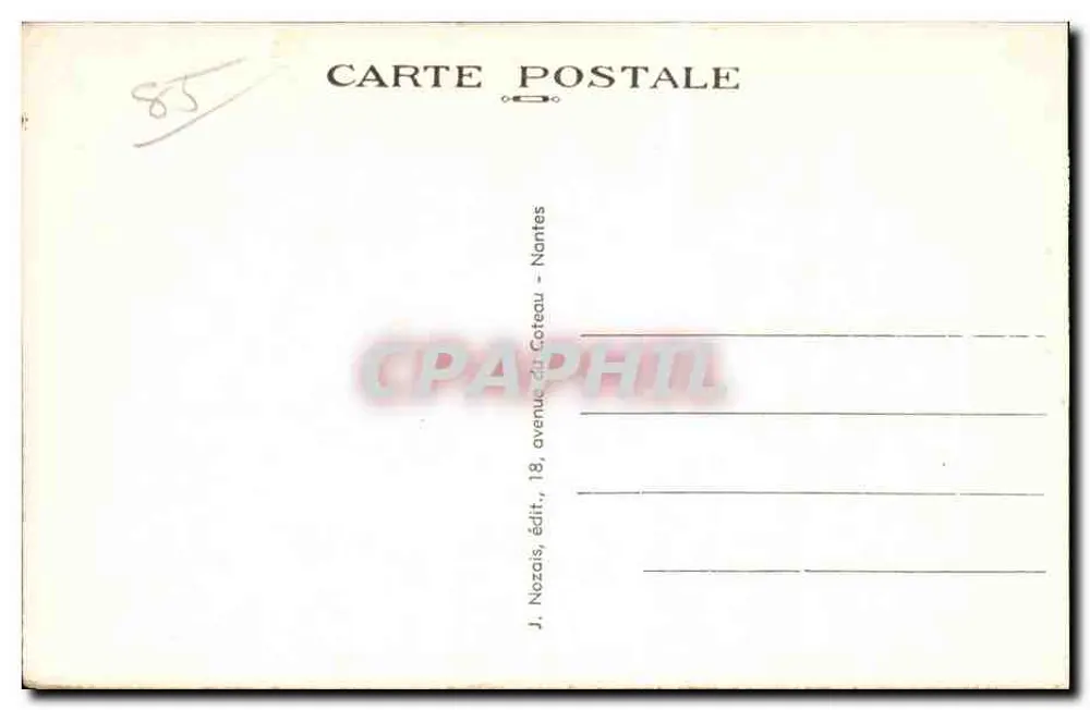 Les Sables-d'Olonne (Vendée) — Florelle — Morais - Verso