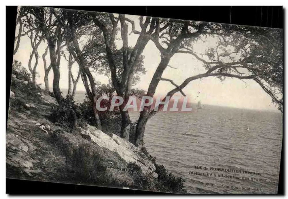 Ilha de Noirmoutier (Vendée) — Instantânea a meia distância das drottes — N° 4 — Condição, fot. edit. - Frente