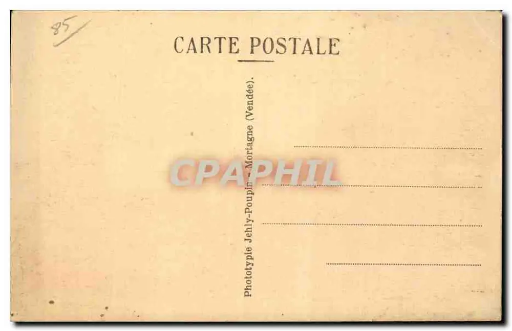 Abtei Fontenelles — Ruinen, überwuchert — Néguis, n°36 - Rückseite
