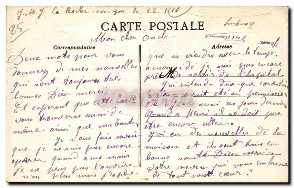 La Roche-sur-Yon (Vendée) — Ansicht von Moulin-Frais — Edition Nouvelles Galeries n°499 - Rückseite