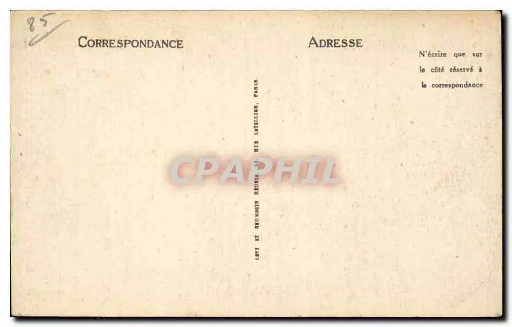 La Roche-sur-Yon — Beeld van Generaal Travot — Quincailleph - Achterkant