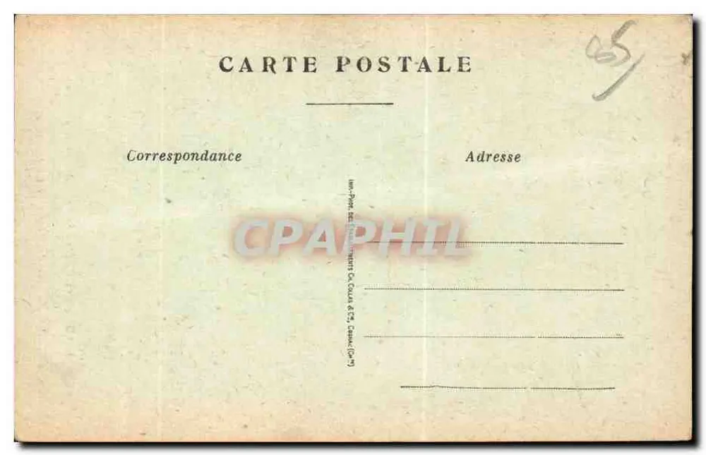 Vouvant (Kanton La Châtaigneraie - Vendée) — Rue des Merciers, La Poterne — R. Bergevin, Verlag, 66, Rue des Merciers, La Rochelle - Rückseite
