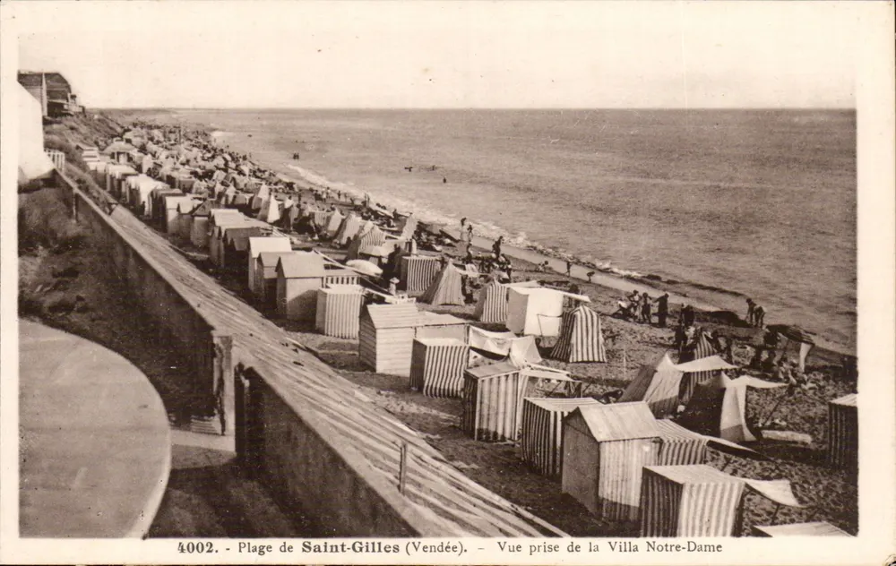 Strand von Saint-Gilles (Vendée) — Ansicht vom Villa Notre-Dame — n° 4002 - Vorderseite
