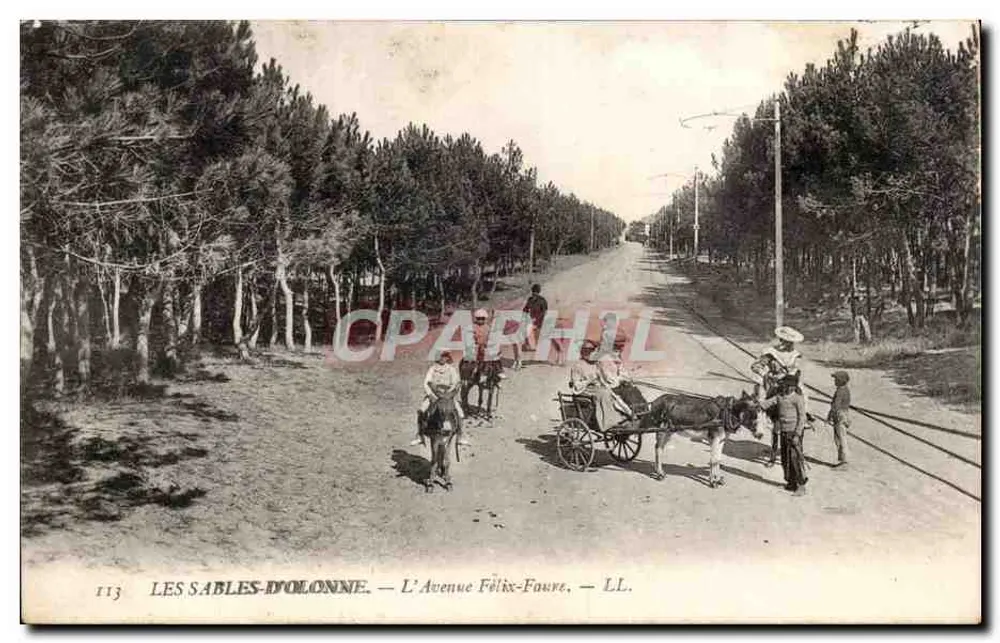Les Sables-d'Olonne — Avenue Félix-Fourez — LL. n°113 - Vorderseite