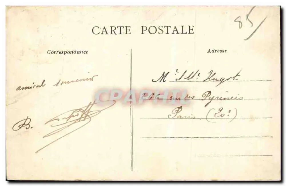Sables-d'Olonne - A Praia — Arlaud-Nozais, Nantes — n°33 - Verso