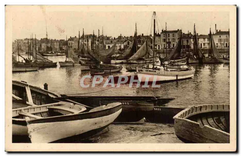Les Sables-d'Olonne — Ein Eck des Hafens — J. Nardot, Verlag - Vorderseite