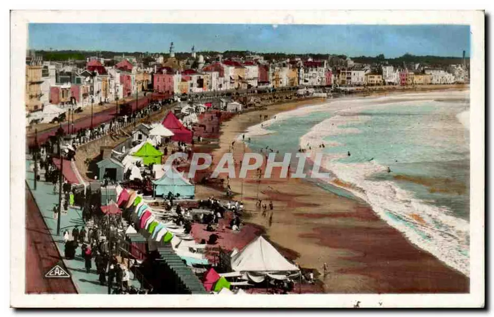 Les Sables-d'Olonne — Der Damm und der Strand — C.A.P. PHOTO STRASBOURG - PARIS - Vorderseite