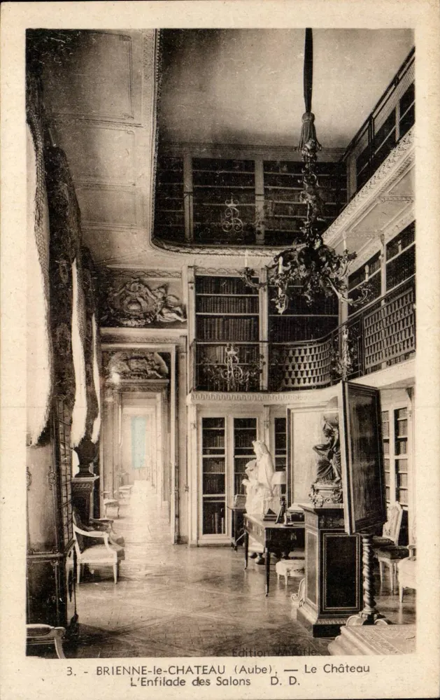 BRIENNE-le-CHATEAU (Aube) — Das Schloss, Die Enfilade der Salons — Authentische Ausgabe, D.D. - Vorderseite