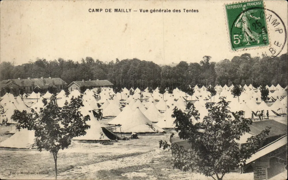Camp de Mailly — Allgemeiner Blick auf die Zelte — Verry-Morillon, Verleger - Vorderseite