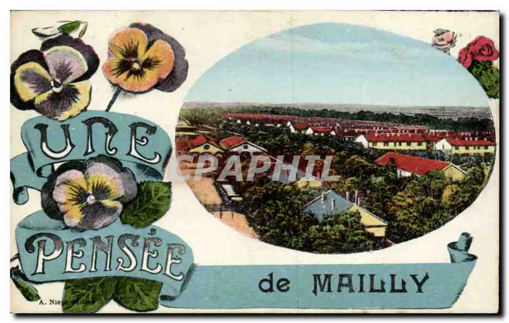 Vista de Maillly — Uma lembrança de Maillly — A. Niege editor - Frente