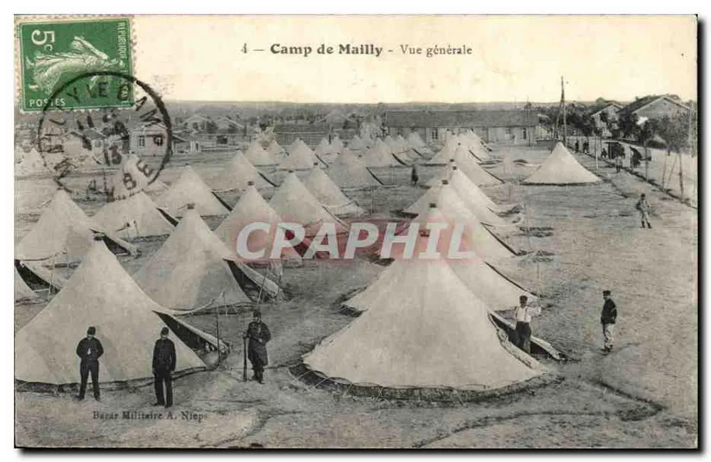 Camp de Mailly — Vista geral — Bazar Militaire A. Niepa - Frente