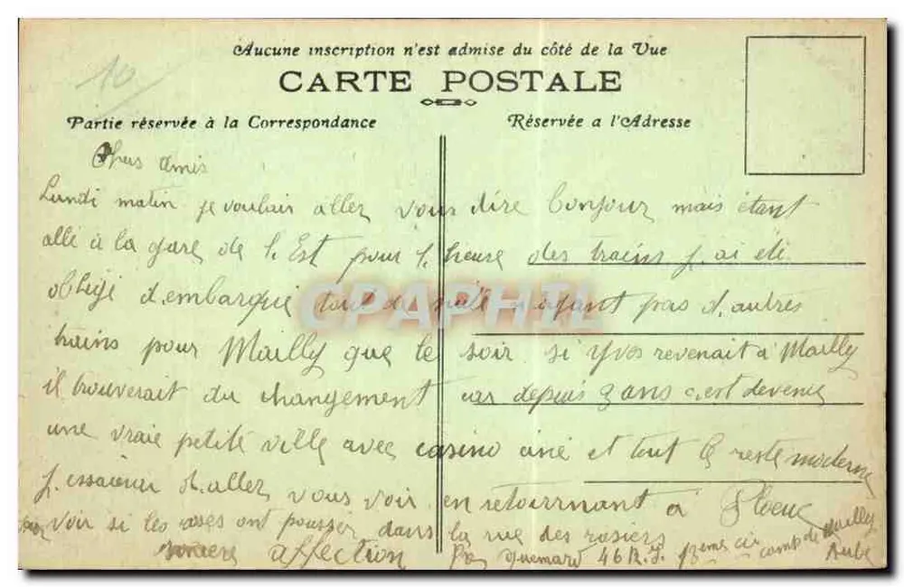 Camp de Mailly — Vista geral — Editor: Georges Bulteau - Verso