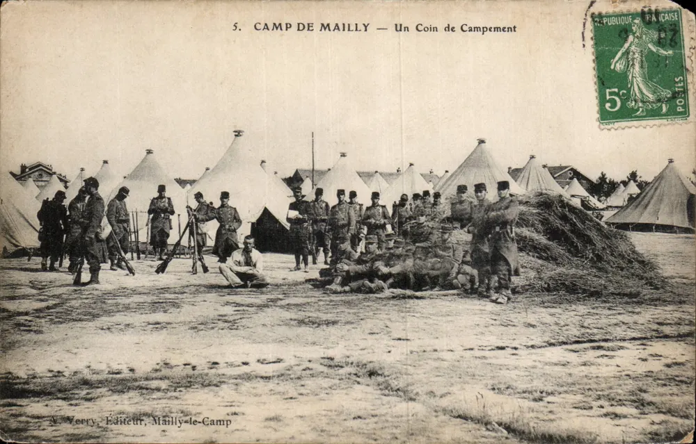 Camp de Mailly — Ein Eckbereich des Lagers — A. Veerry, Verlag, Mailly-le-Camp - Vorderseite