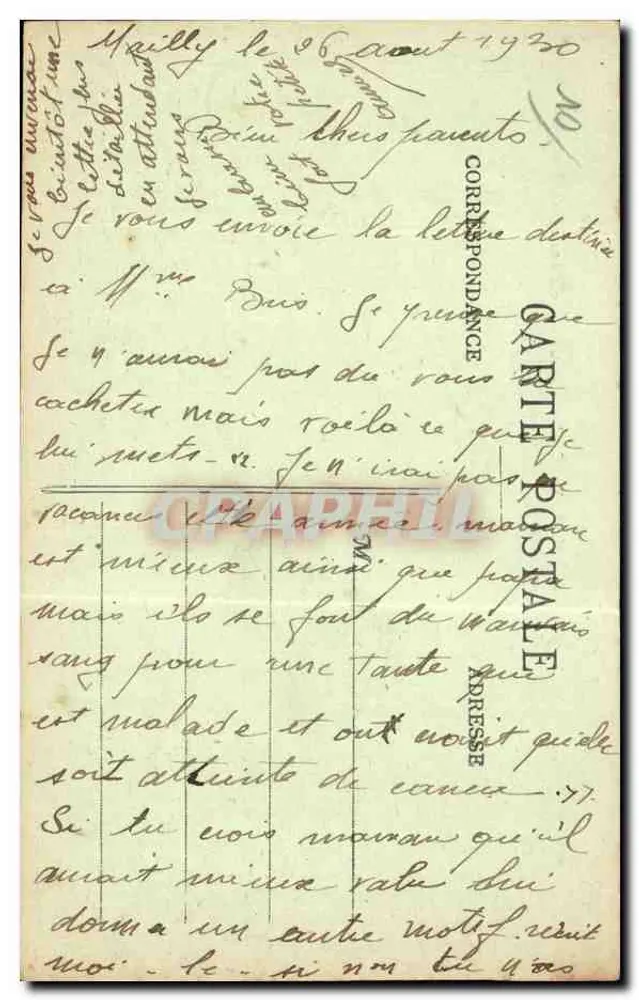 Mailly-le-Camp — Der französische Militärfriedhof — Verleger C. P. M. Nr. 2 - Rückseite