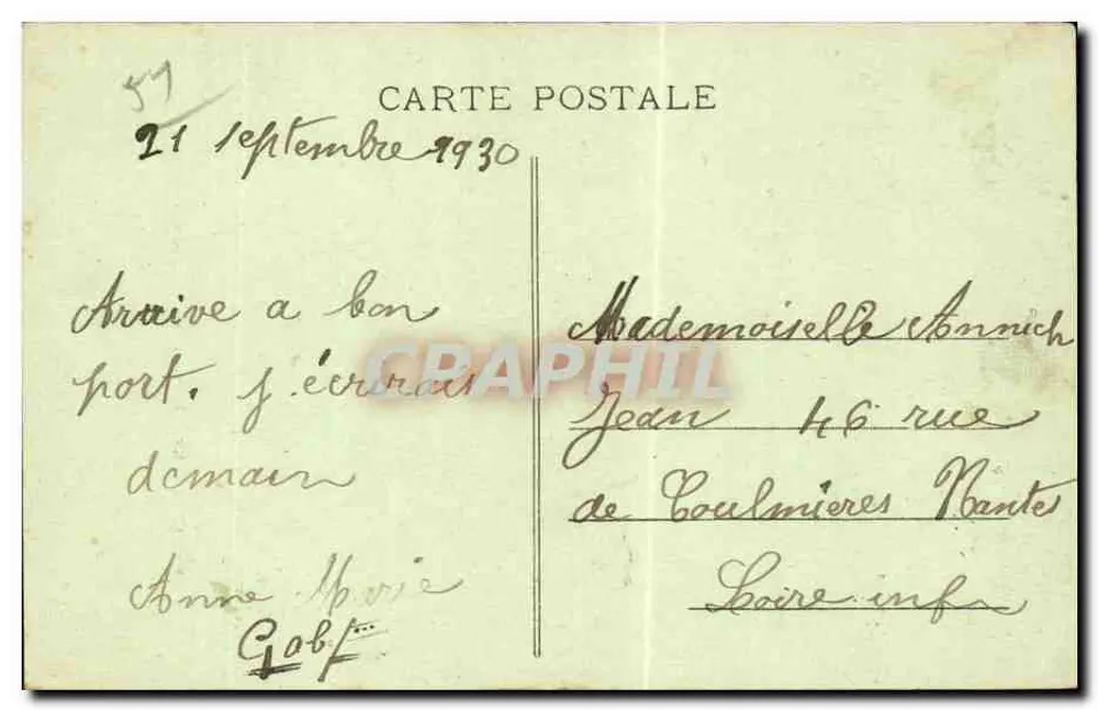 Mailly-le-Camp — Innenansicht der Kirche von Grand Mailly — Edition Pinart, Grand Bazaar Parisien - Rückseite