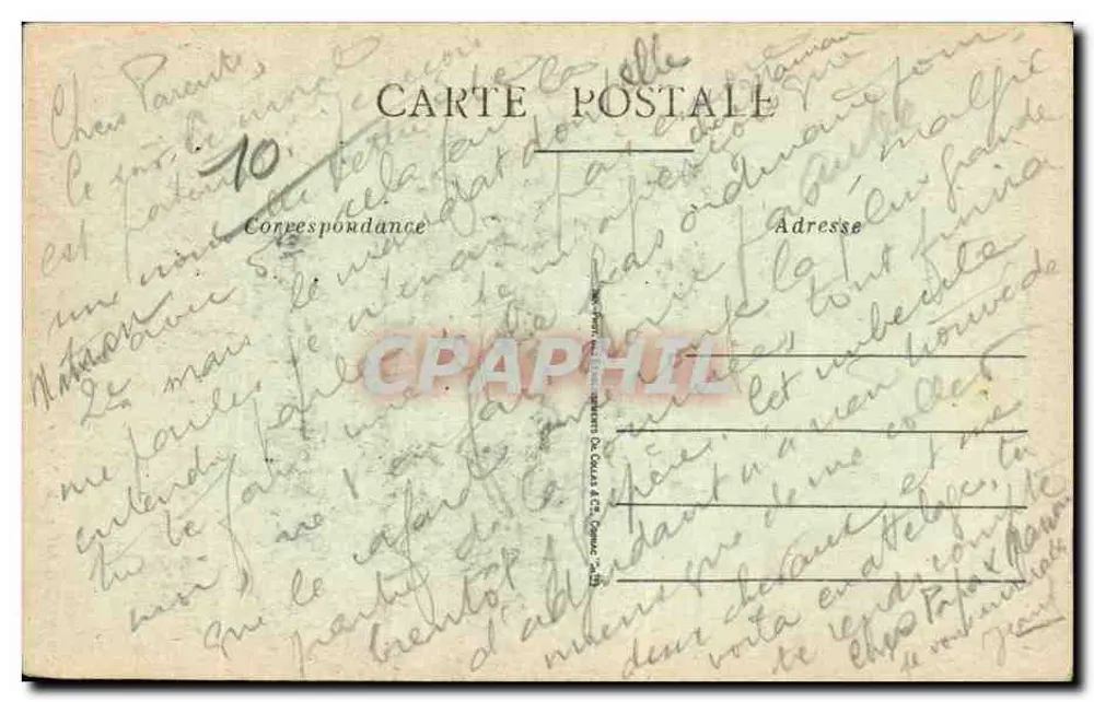 Campo de Mailly — A Igreja da Ostra — Editor: Delaunay & Cie, Campo de Mailly - Verso