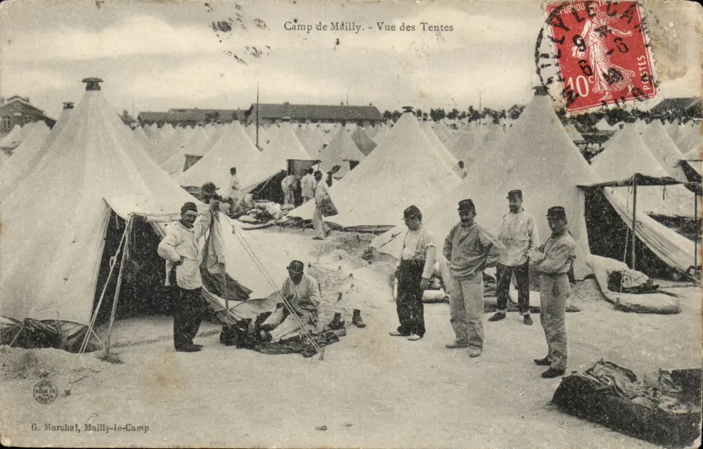 Camp de Maily - Ansicht der Zelte — G. Marchal, Mailly-le-Camp - Vorderseite