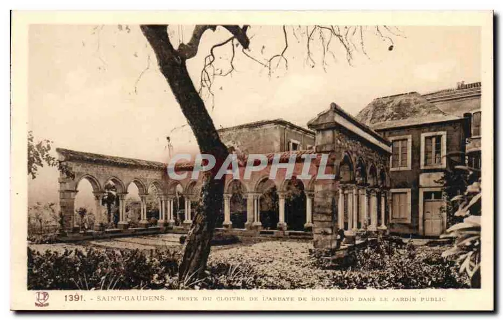 Saint-Gaudens - Ruinen des Klausurhofes der Abtei Bonnefond im öffentlichen Garten — Verlag: Éditions Pyrénées-Océan, Toulouse - Vorderseite