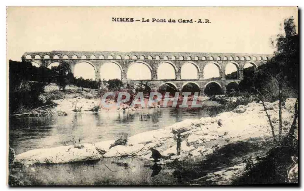 Nîmes — O Pont du Gard — A.R. - Frente