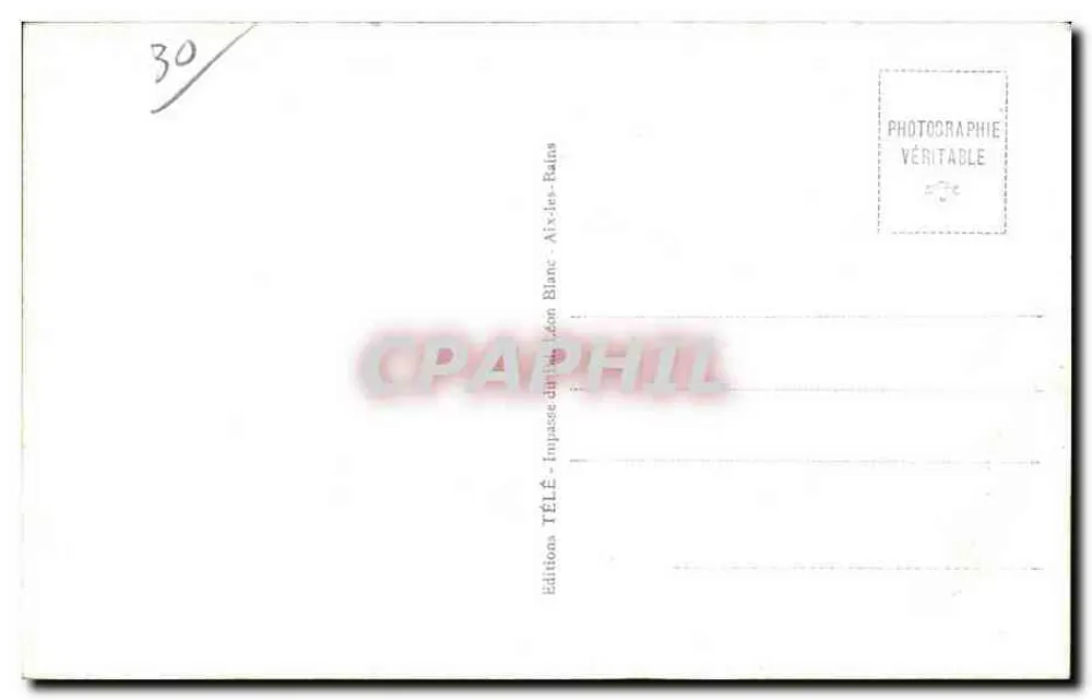 Chindrieux — Estátua de Lamartine — Edições TÉLÉ - Verso