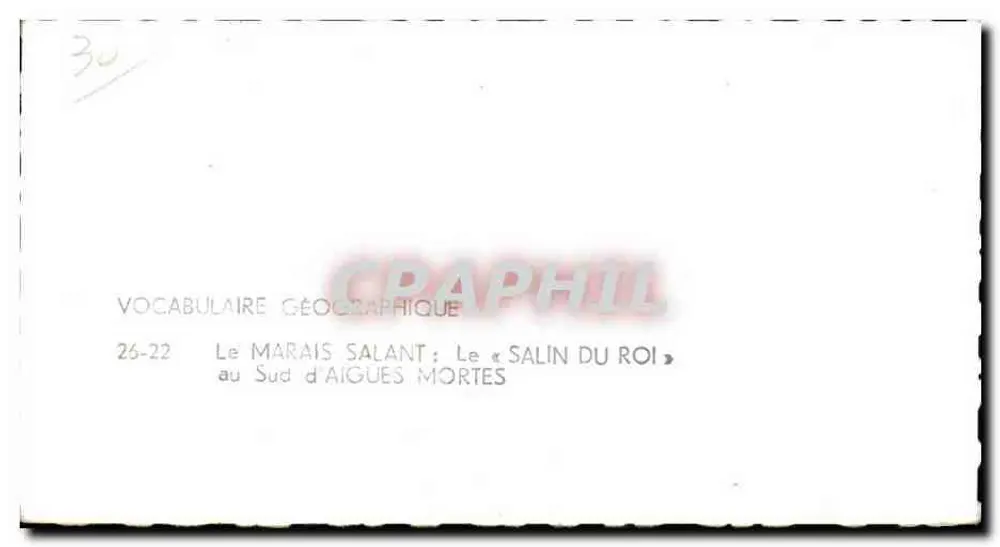 Der Salzsee — Der « Salin du Roi » südlich von Aigues Mortes — Verlag LAPIE, Nr. 26-22 - Rückseite