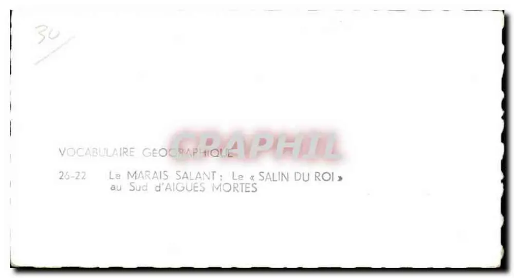 Der Salzmoor — Der « Salin du Roi » südlich von Aigues Mortes — Verlag LAPIE - Rückseite