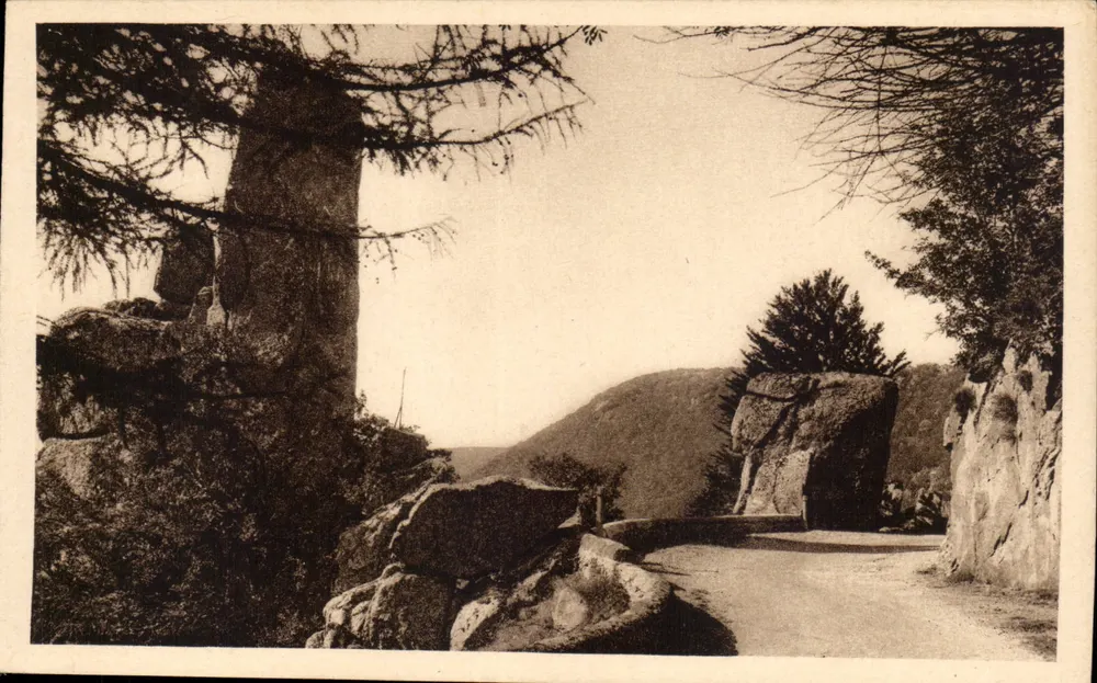 Estrada do Aigoual — Roque-Toussou — Editor Henri Natuyau, Toulouse - Frente