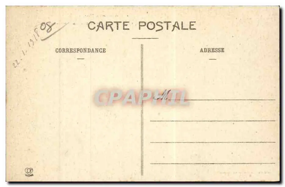 Revel, Blick vom St-Ferréol-Becken (Hte-Garonne) — Die Schwarze Berg — Verlag: Phototype Languedoc Frères, Toulouse, Nr. 222 - Rückseite