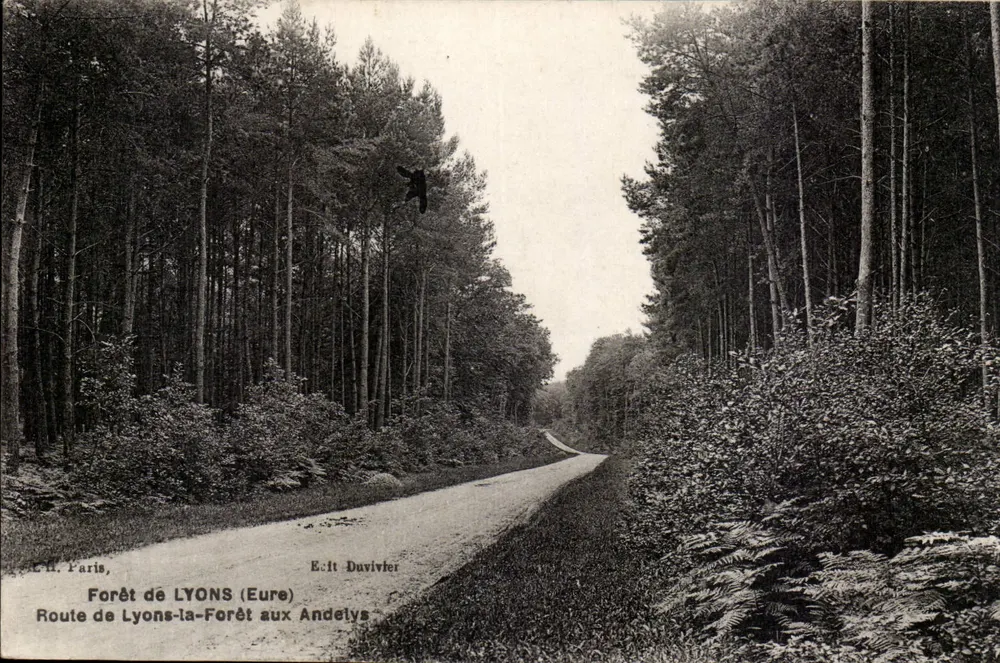 Woud van LYONS (Eure) — Weg van Lyons-la-Forêt naar Andelys — E. It Duvivier - Voorkant