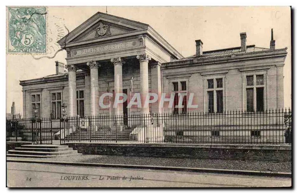 Louvières — O Palácio de Justiça — editor desconhecido, n° 24 - Frente