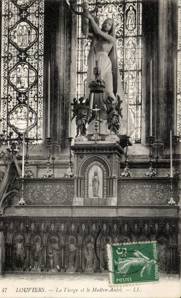 Louvières — Die Jungfrau und der Altar — L.L. - Vorderseite