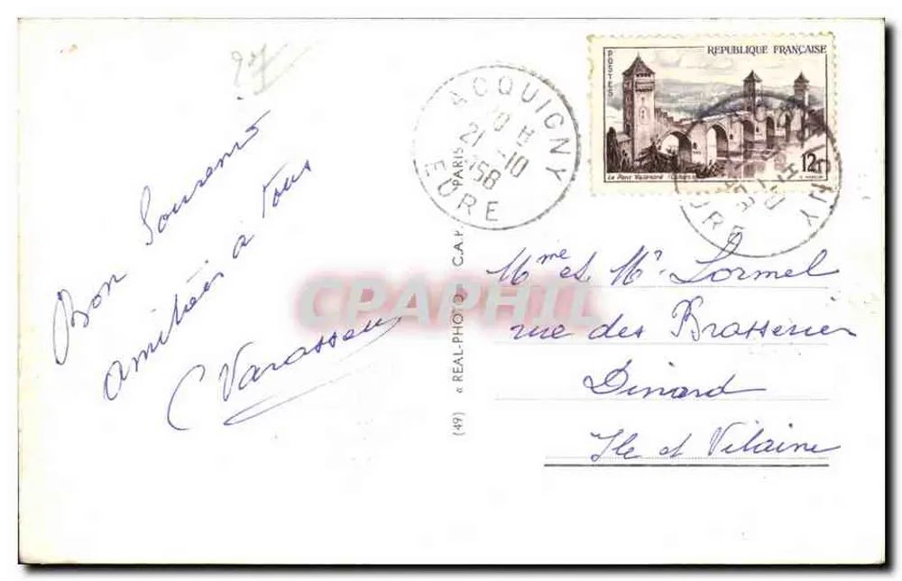 Louvières — O Museu e a Praça Ernest Thorel — C.A.P. (49) - Verso